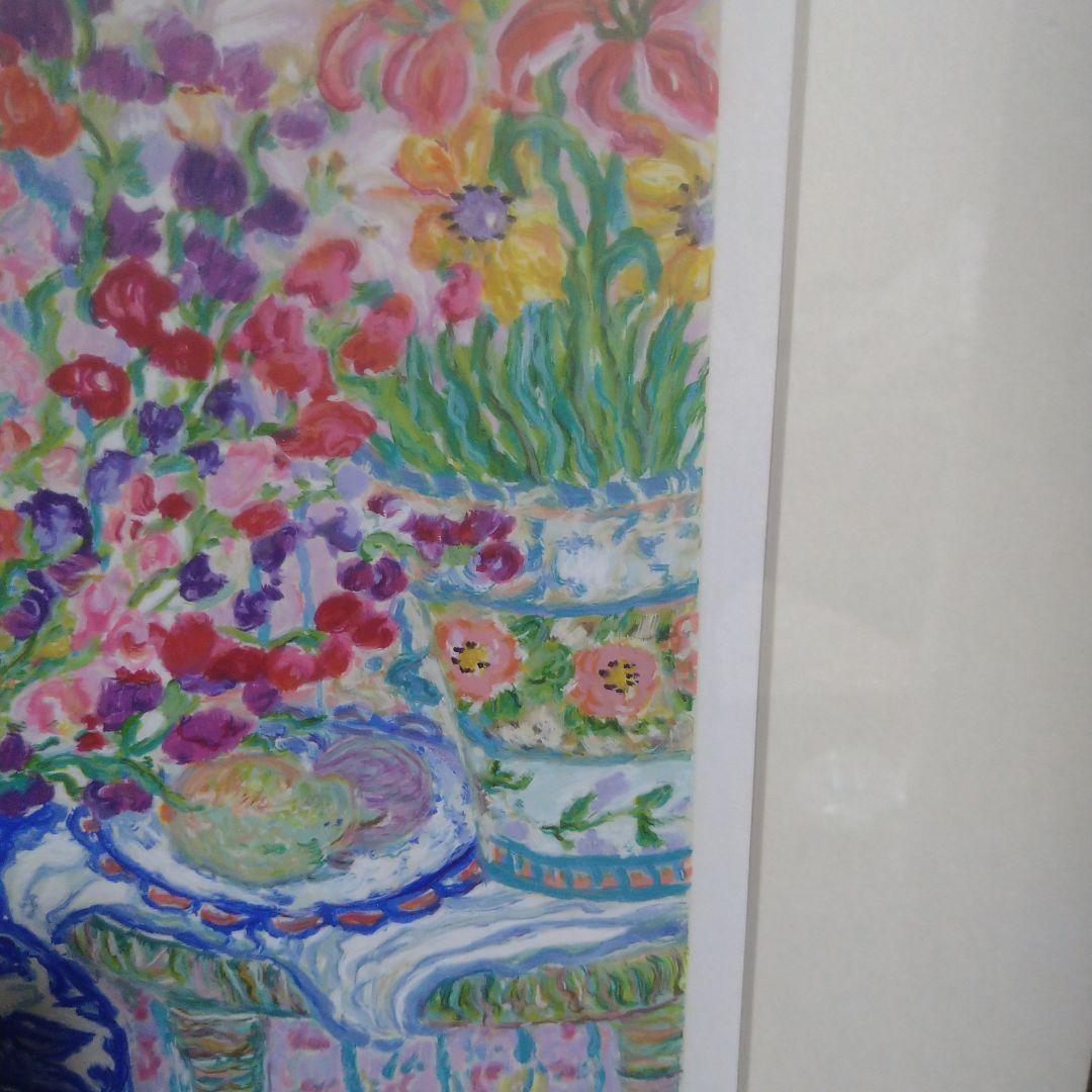 レスリーセイヤー　シルクスクリーン　フラワーファンタジー