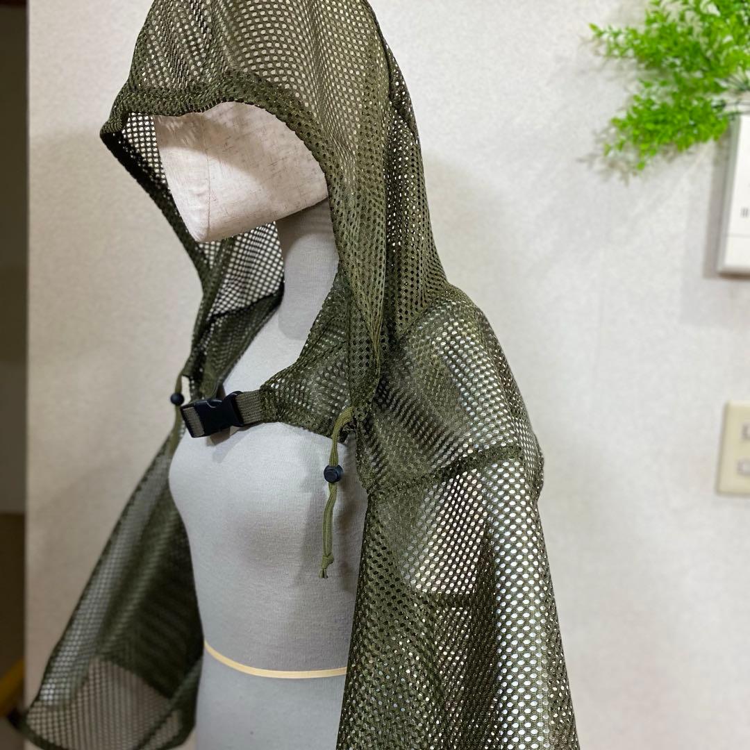 【翌日発送】J3モスグリーン メッシュ 袖あり ハーフギリー