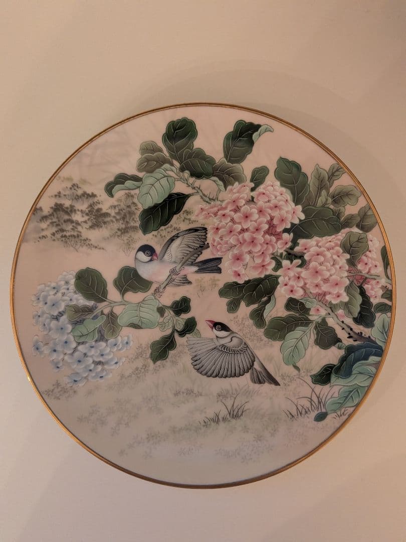 フランクリンポーセリン 花鳥節氣圖 限定プレート 1981年製 ヴィンテージ5枚