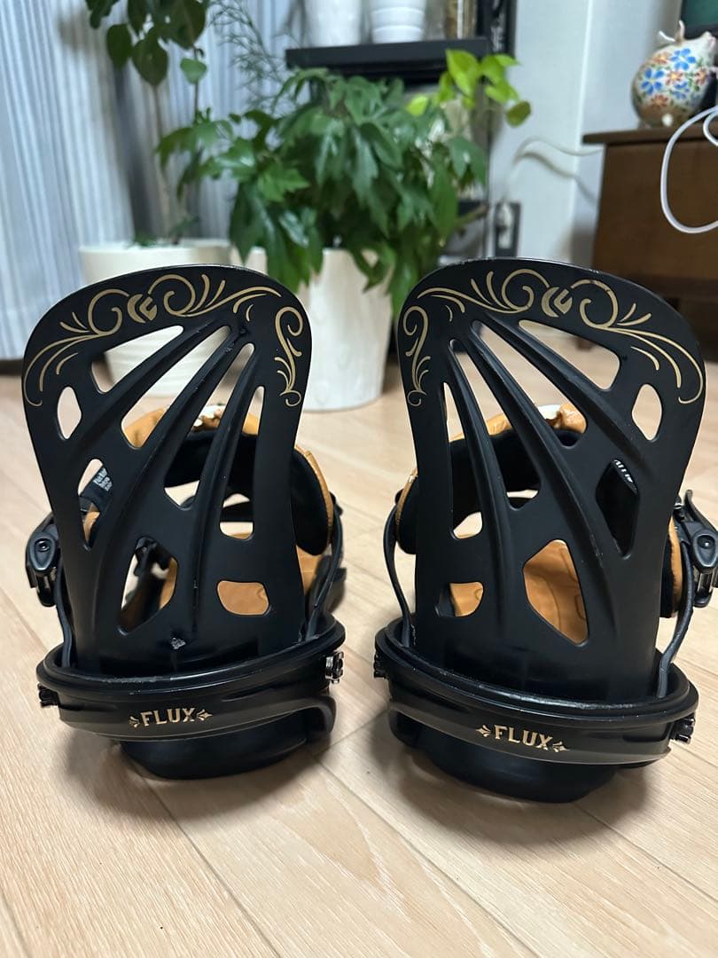 FLUX RL スノーボード バインディング Mサイズ ブラック×ブラウン
