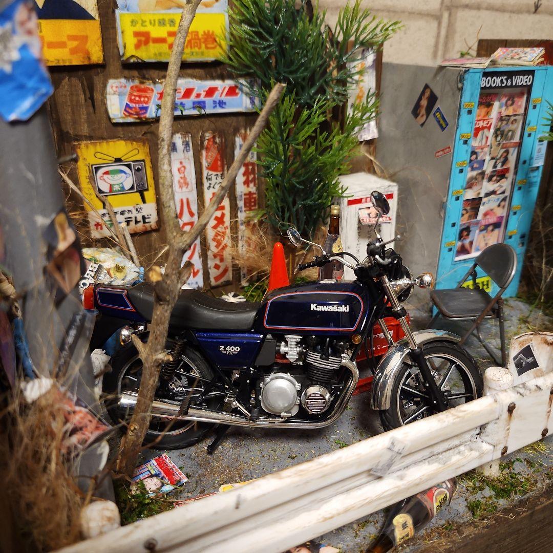 昭和　レトロ自販機　ジオラマ　ホーロー看板　FX400