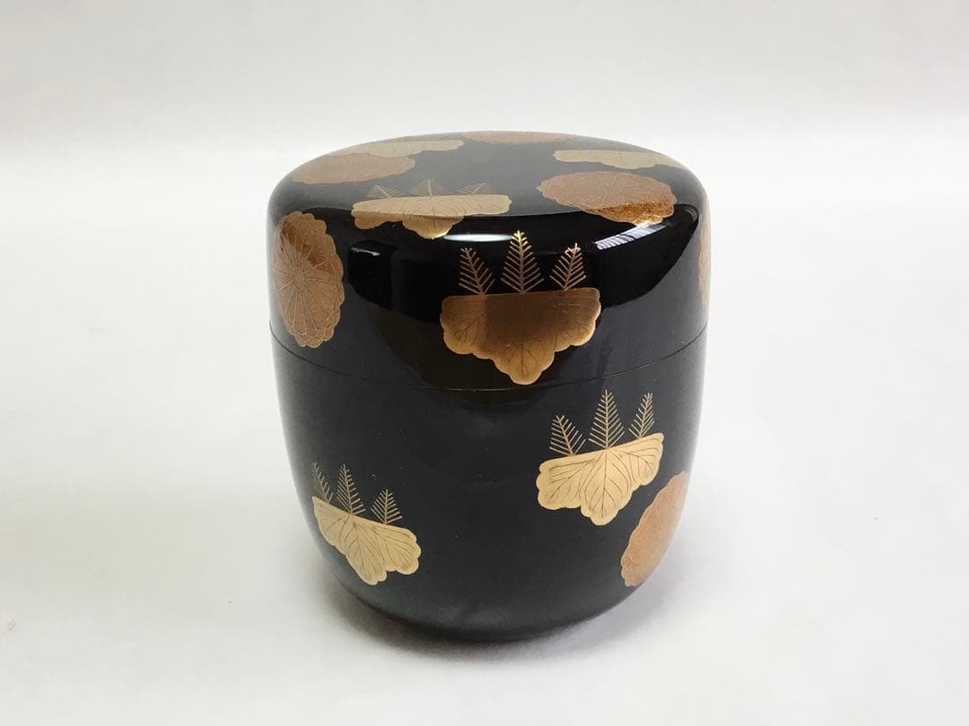 茶道具 古物品 大棗 高台寺蒔絵 内銀 司光