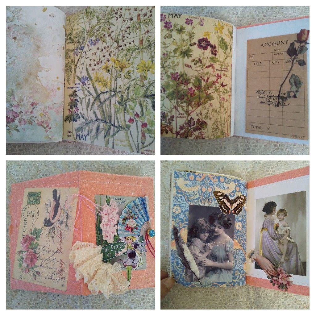 ジャンクジャーナル　ビンテージフラワー