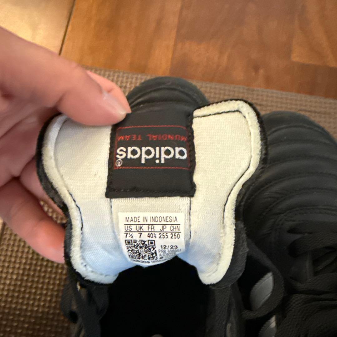 adidas Mundial Team ブラック/ホワイト 25.5