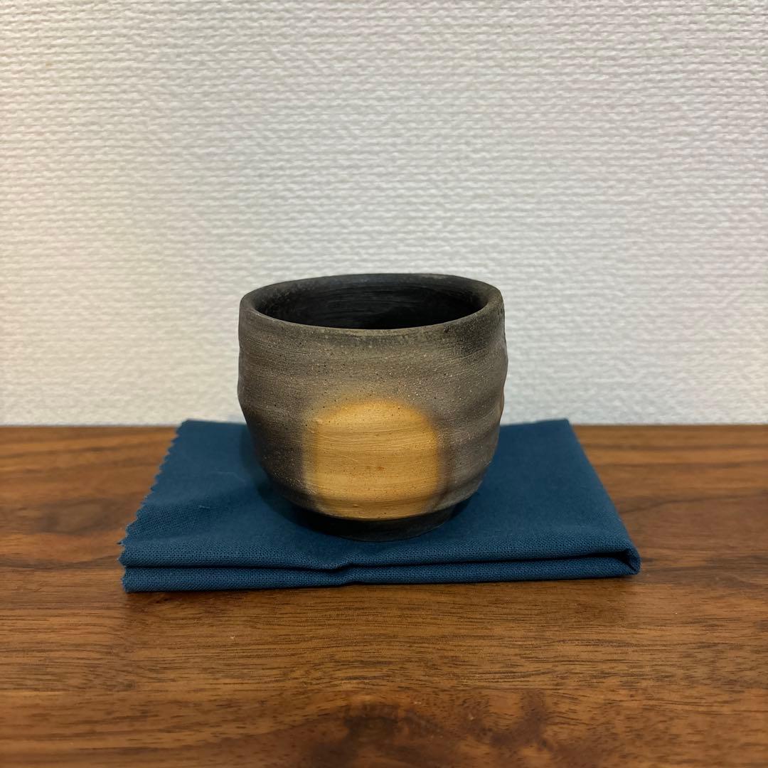 金重多門 備前ぐい呑 共箱 共布 栞付き