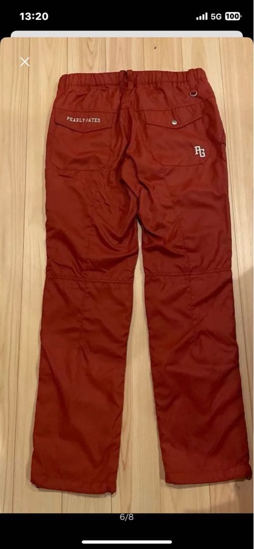 パーリーゲイツゴルフパンツ サイズ6 オレンジ系新品未使用