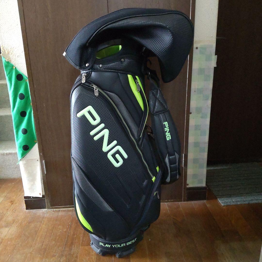 PING キャディバッグ ブラック/グリーン
