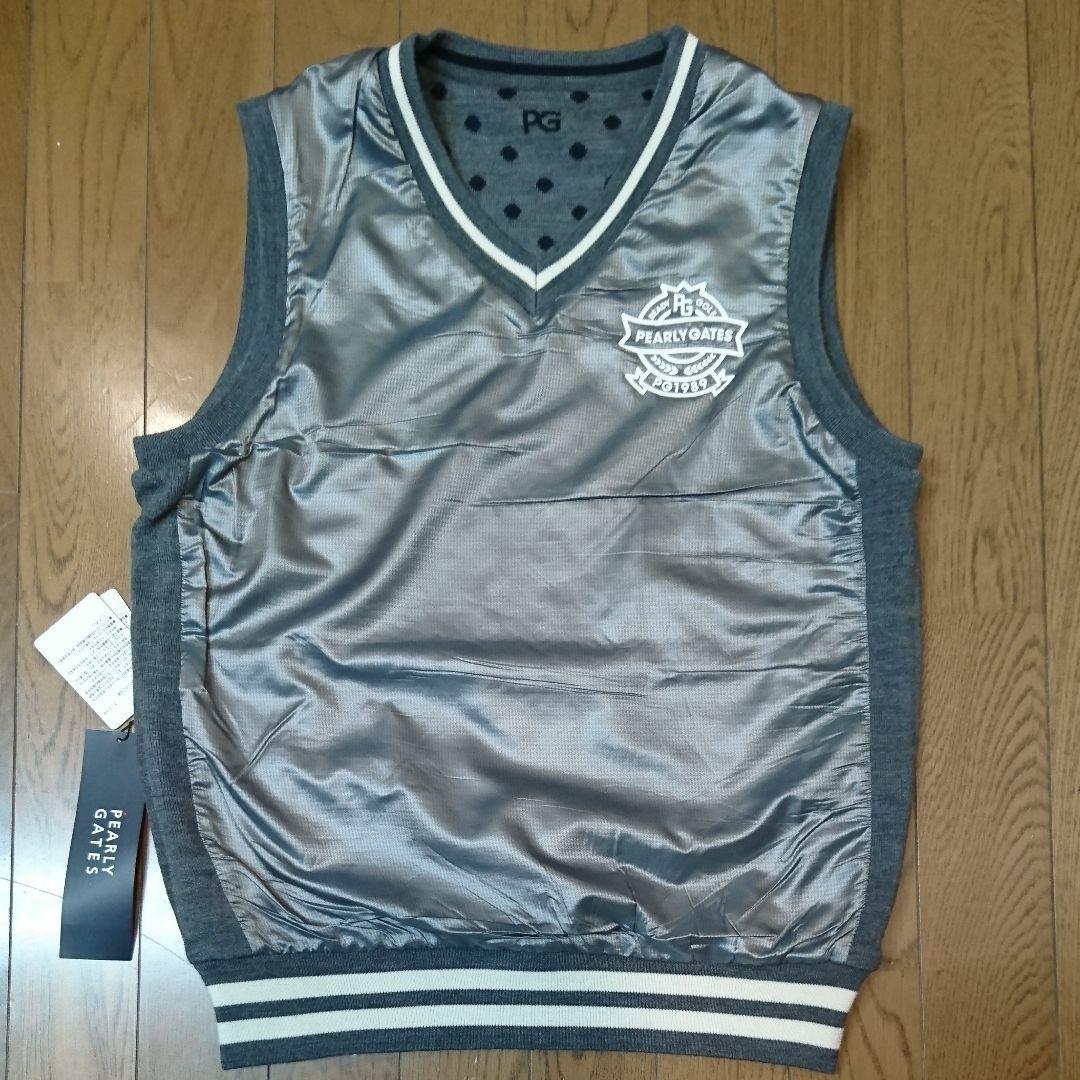 パーリーゲイツ 1 ドット リバーシブル ニットベスト レディース