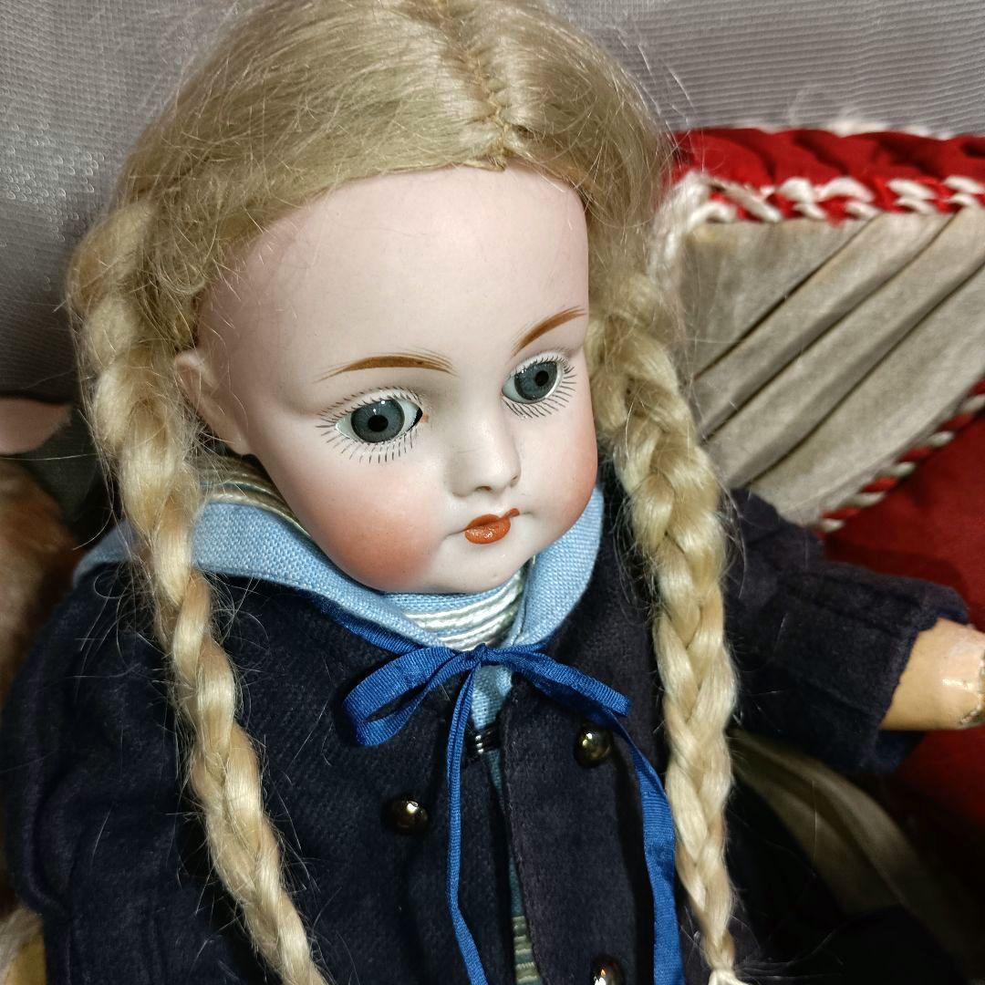K3⭐アンティークドール　ケストナー143 　セーラー服の小さなお嬢さん