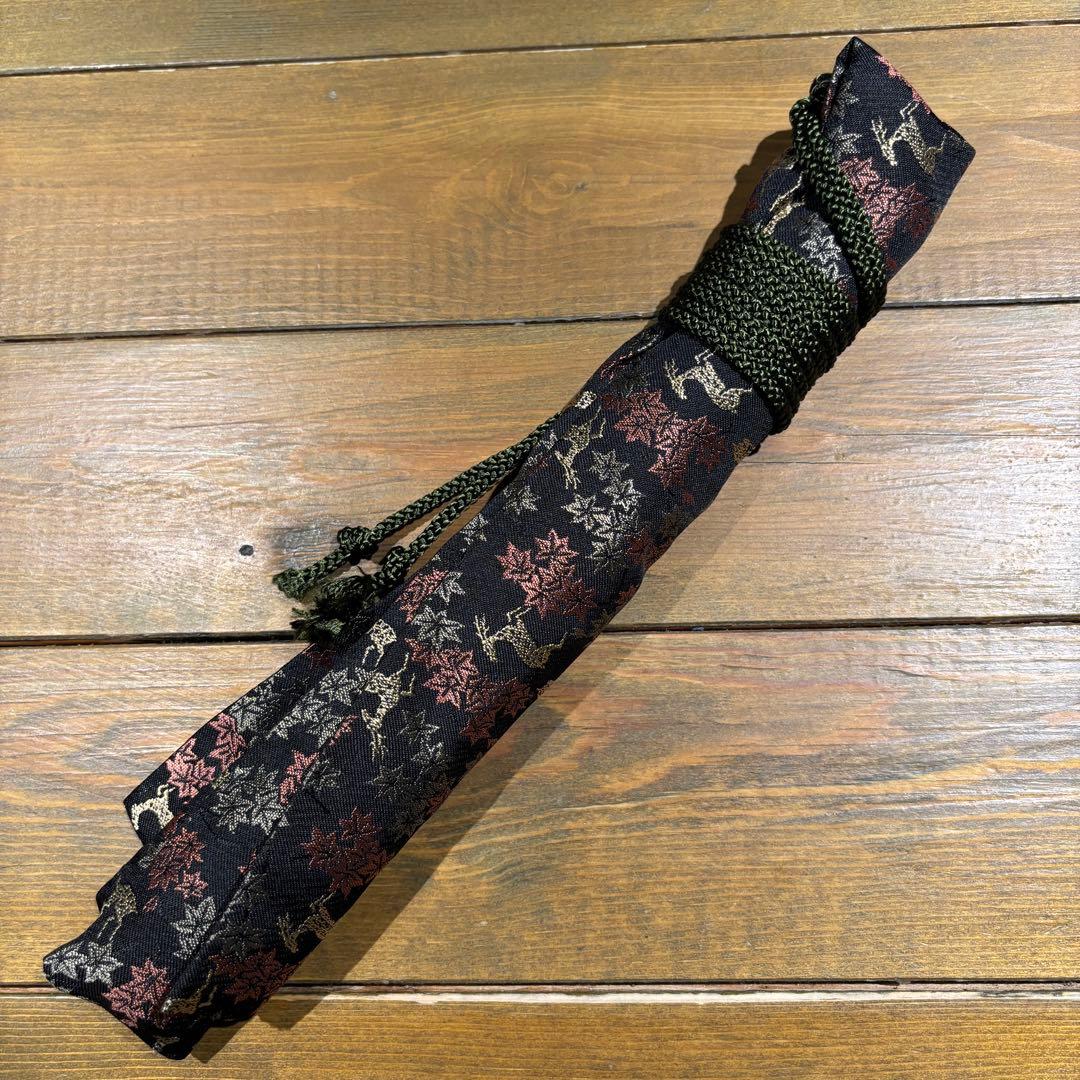 日本刀残欠クラフトナイフNo.67 最上大業物 長曽祢虎徹興里 黒鞘