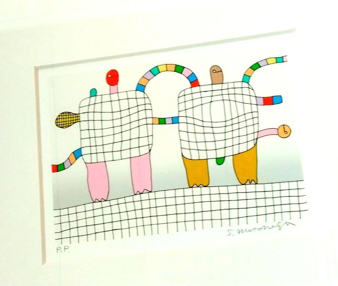 元永定正 シルクスクリーン リトグラフ