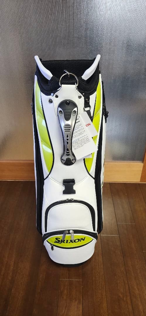 Srixon キャディバッグ ホワイト/イエロー9.5型軽量モデル