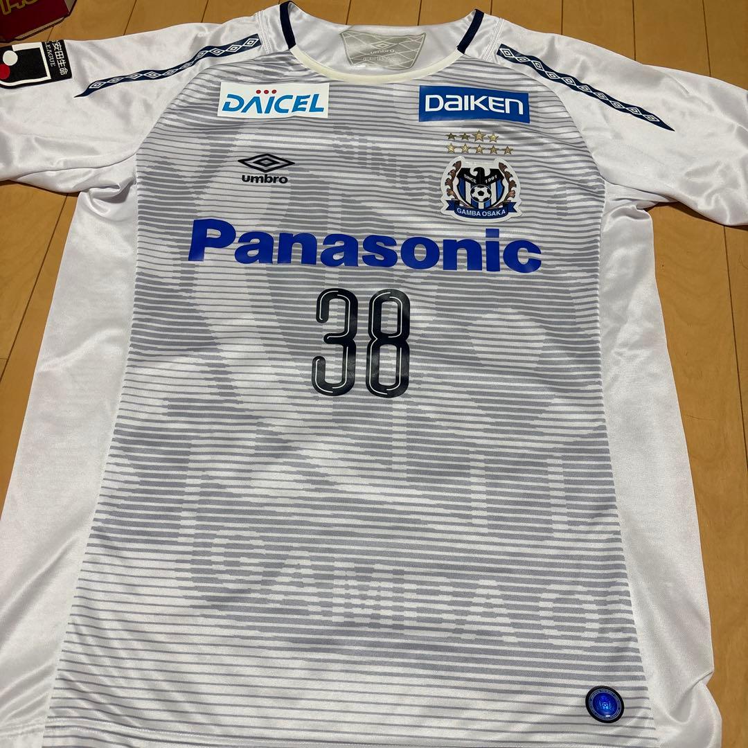 ガンバ大阪2019 アウェイオーセンティックユニフォーム　38中村敬斗　O-XO
