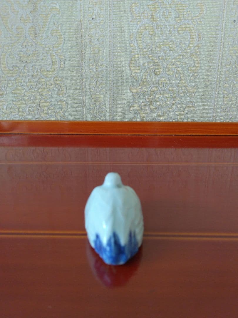 骨董　根付け　平戸焼　鳥