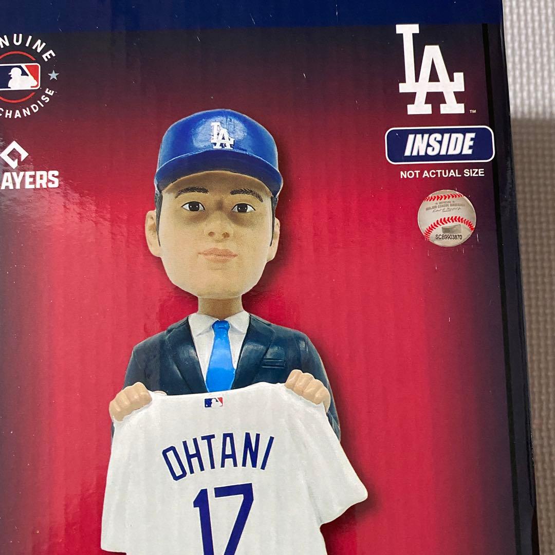 新品 FOCO製　大谷翔平 ドジャース 入団会見 ボブルヘッド　17