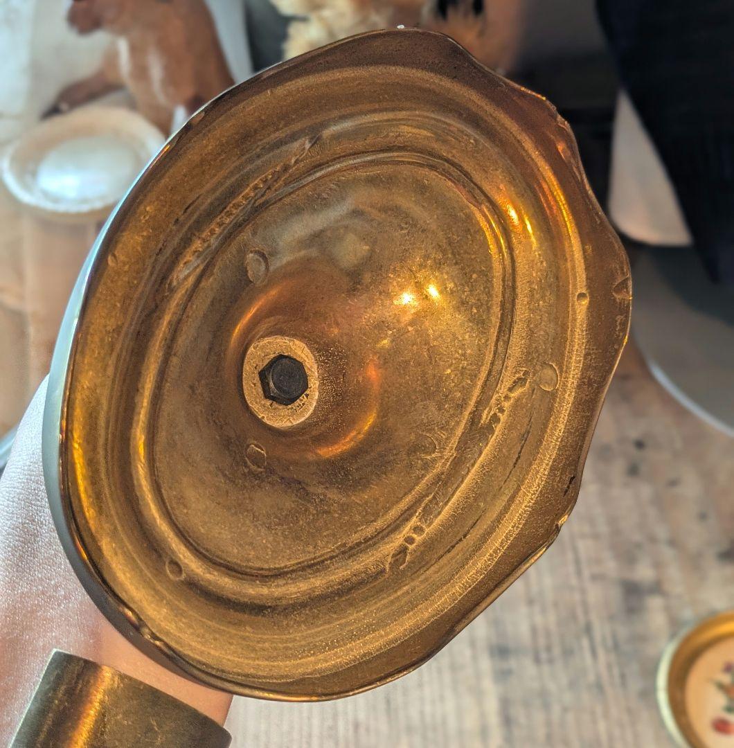 イタリアンビンテージ 真鍮製卓上ミラー