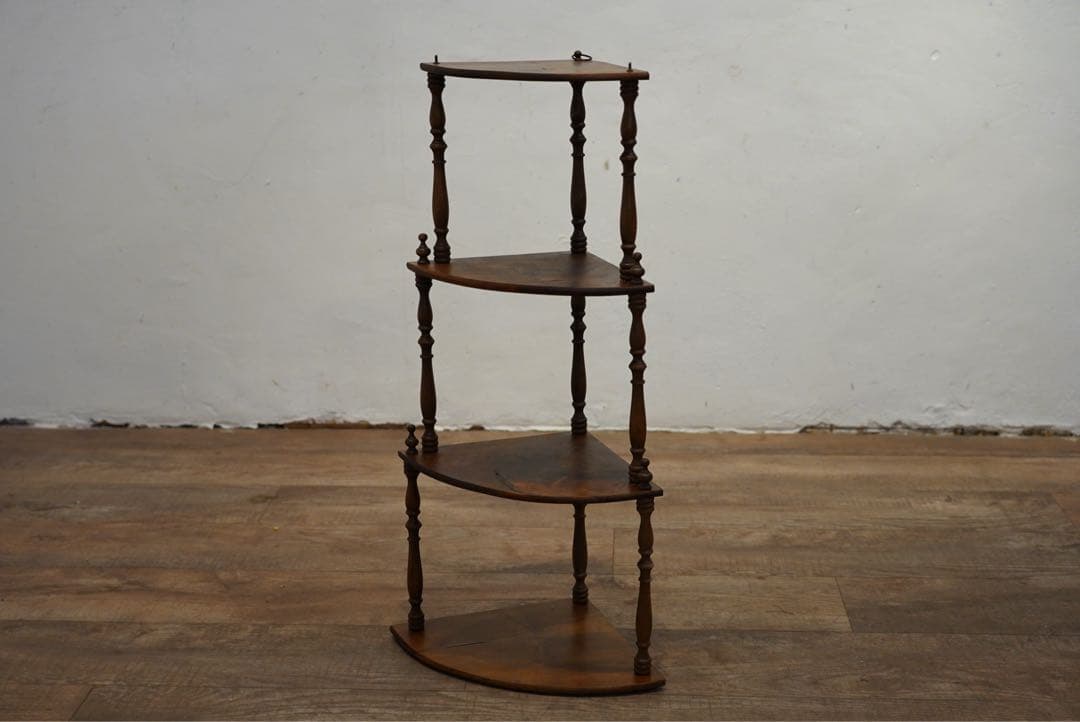 フランスアンティーク　シェルフ　壁掛け可能　コーナー　棚