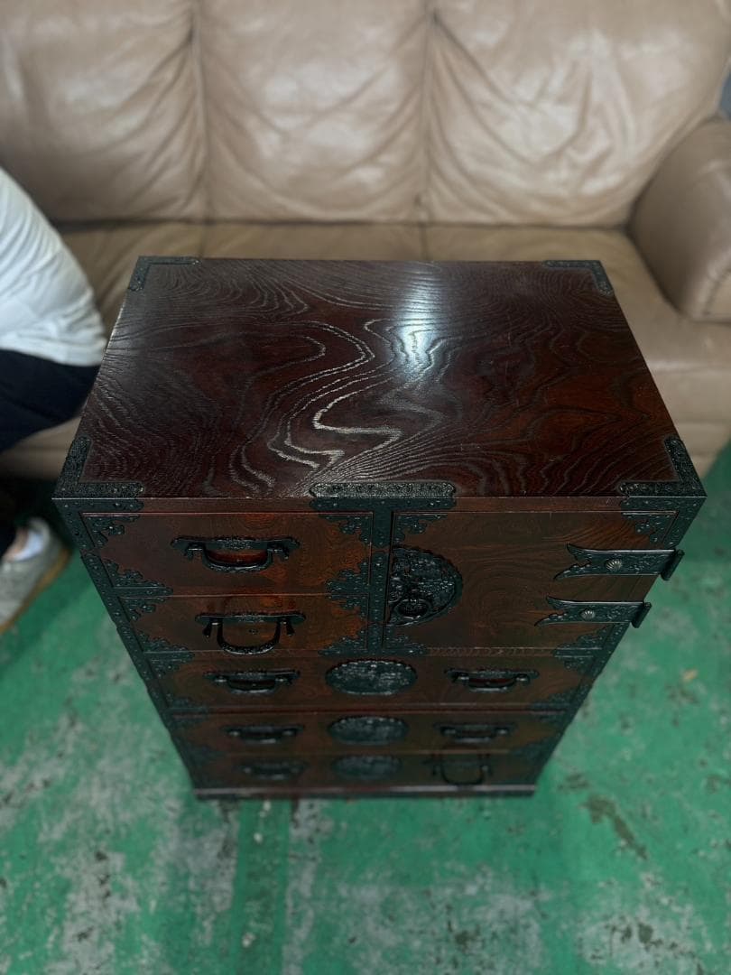 和風木製タンス 6引き出し 107