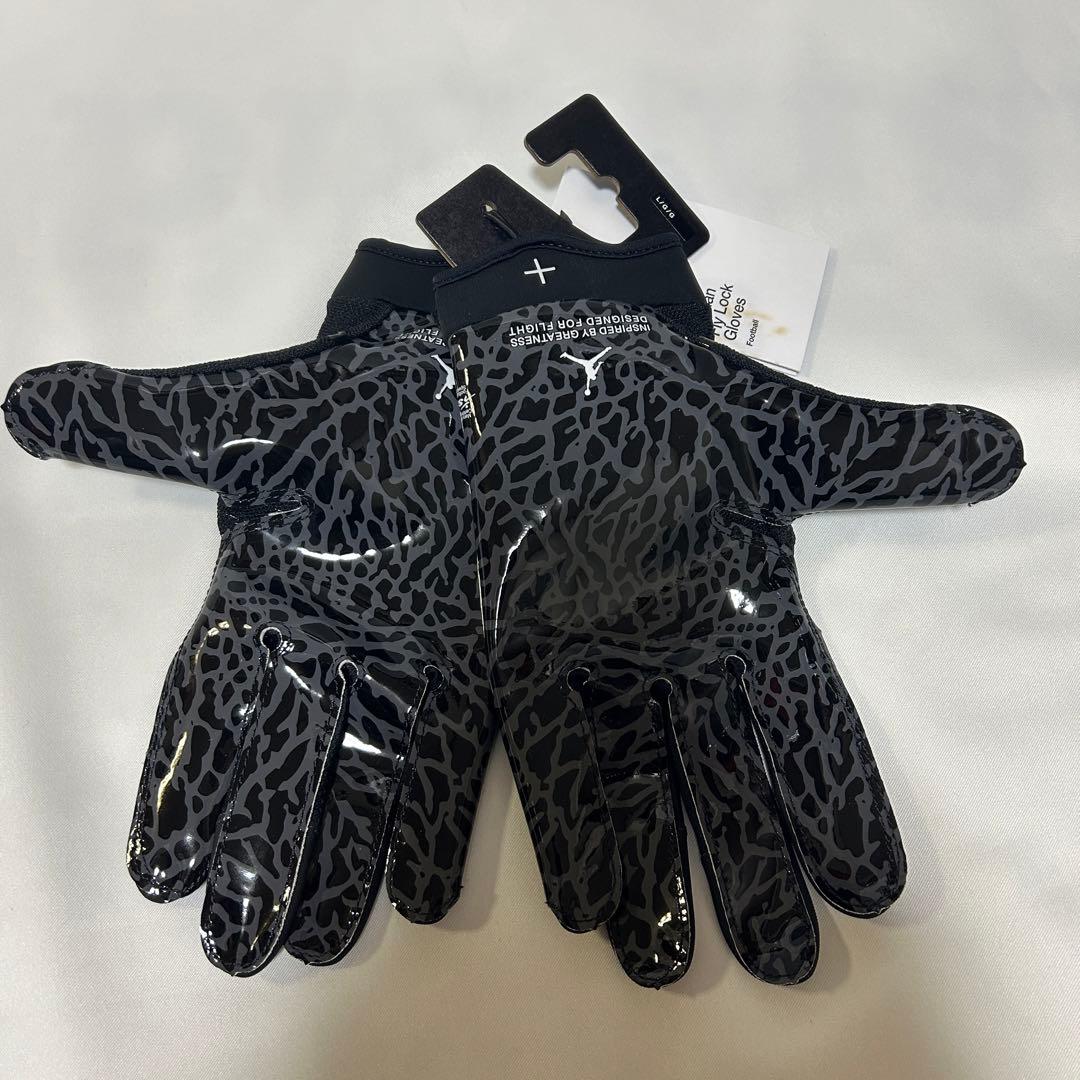 【新品】 アメフト Jordan Fly Lock　グローブ　Black　L