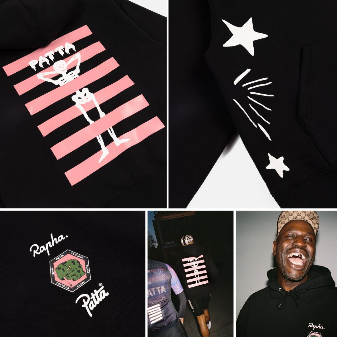 新品 Rapha + Patta 限定版 コットンフーディー ブラック Mサイズ