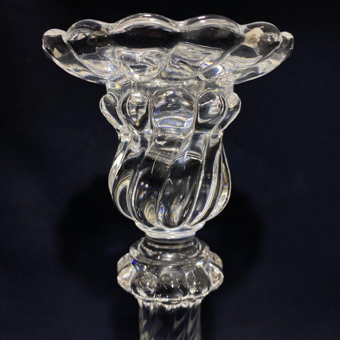 Baccarat バカラ バンブートゥース キャンドルスタンド オールドバカラ