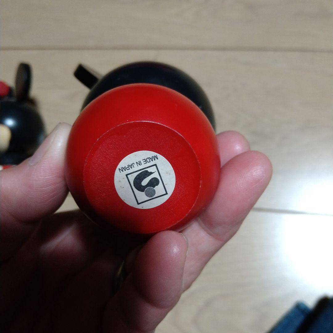 卯三郎こけし ミッキー ミニー2体セット