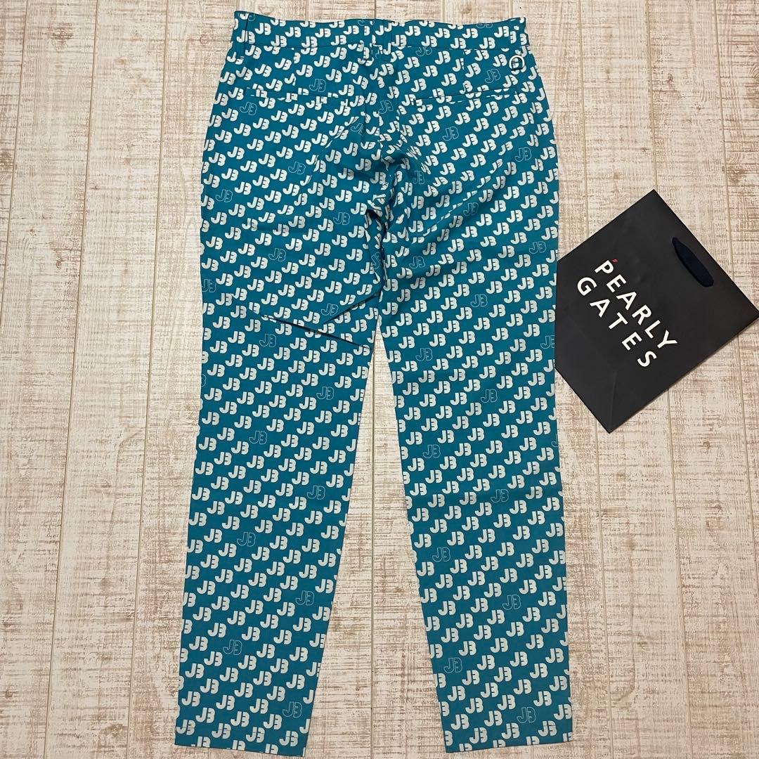 新品 ジャックバニー ロングパンツ JBロゴ ブルー Lサイズ （5）