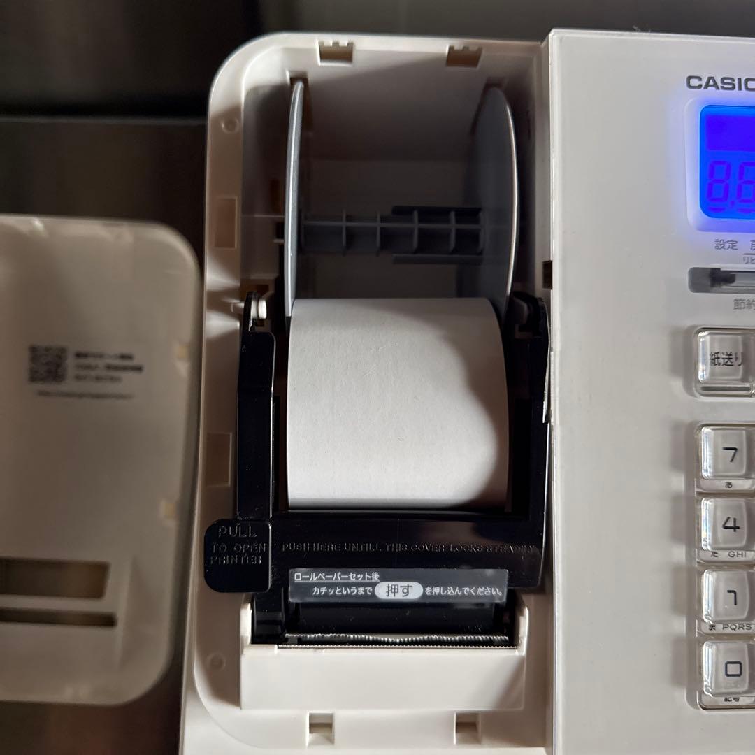 2022年 CASIO SR-S200-EX ホワイト電子レジスター 取説付