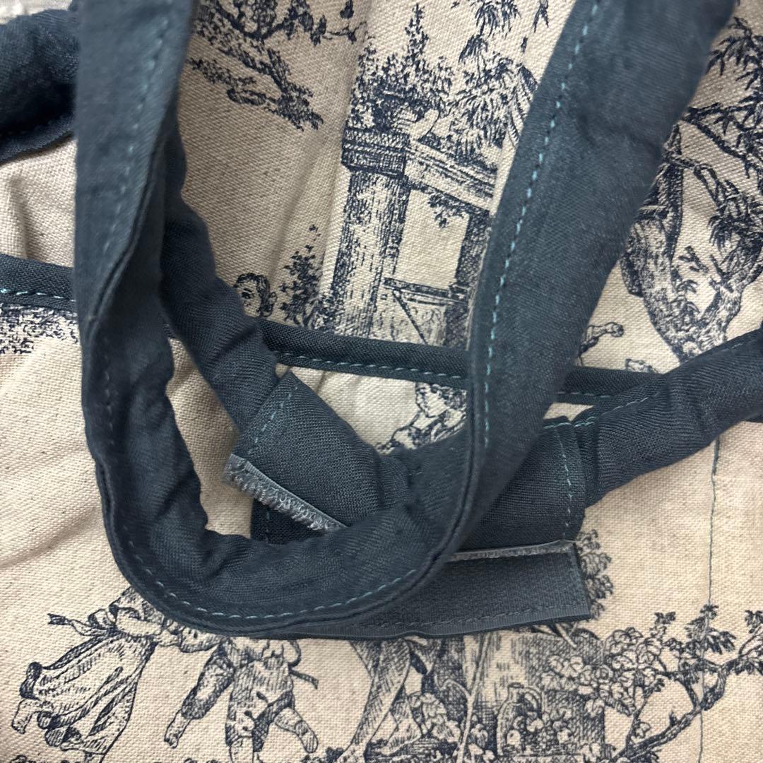 blue bleu bleue フレンチファブリック・キャリーバッグ