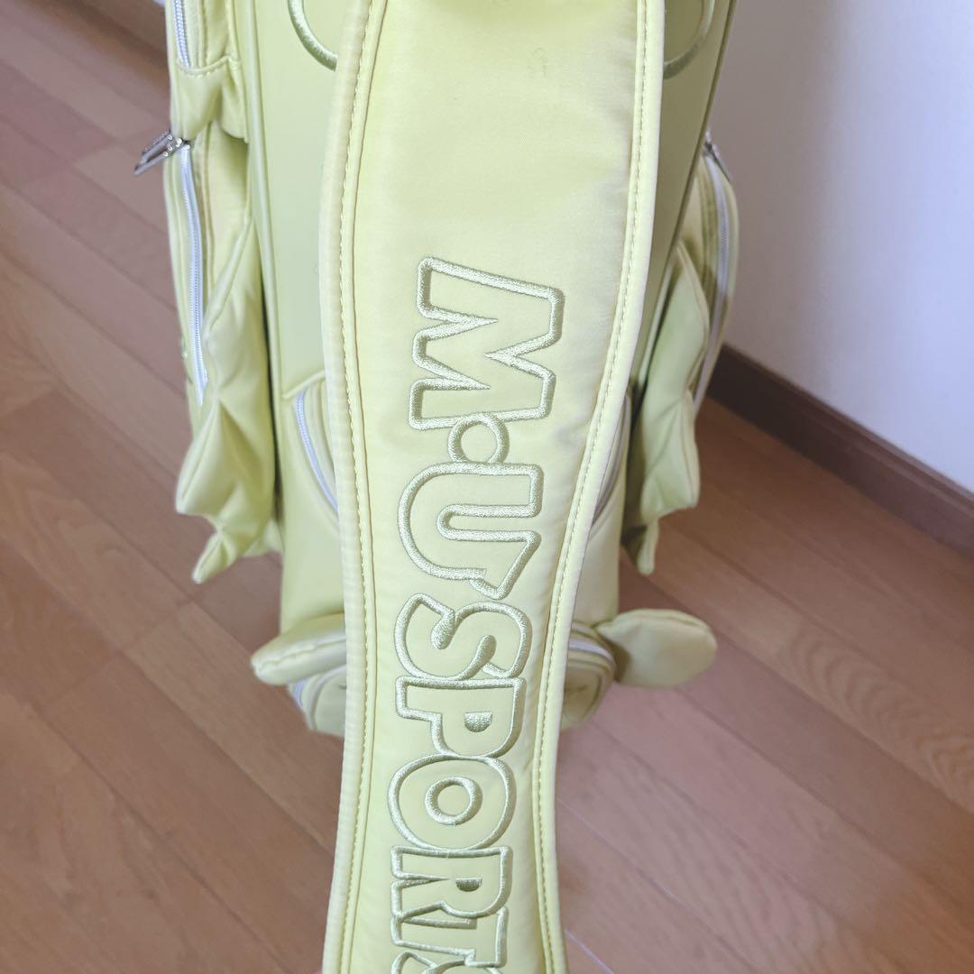 K291 M.U SPORTS 可愛い！イエローキャディバッグ