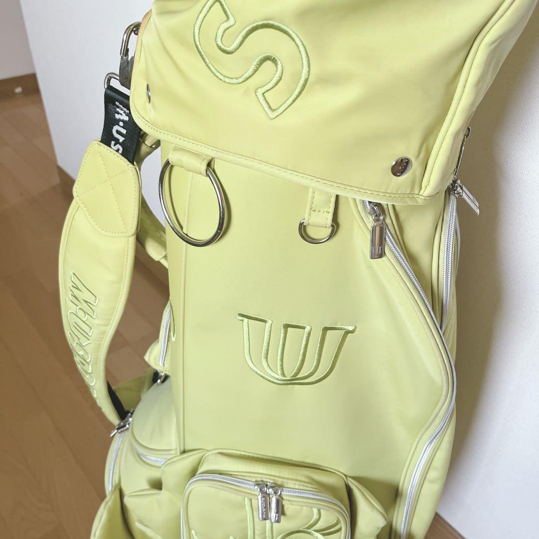 K291 M.U SPORTS 可愛い！イエローキャディバッグ