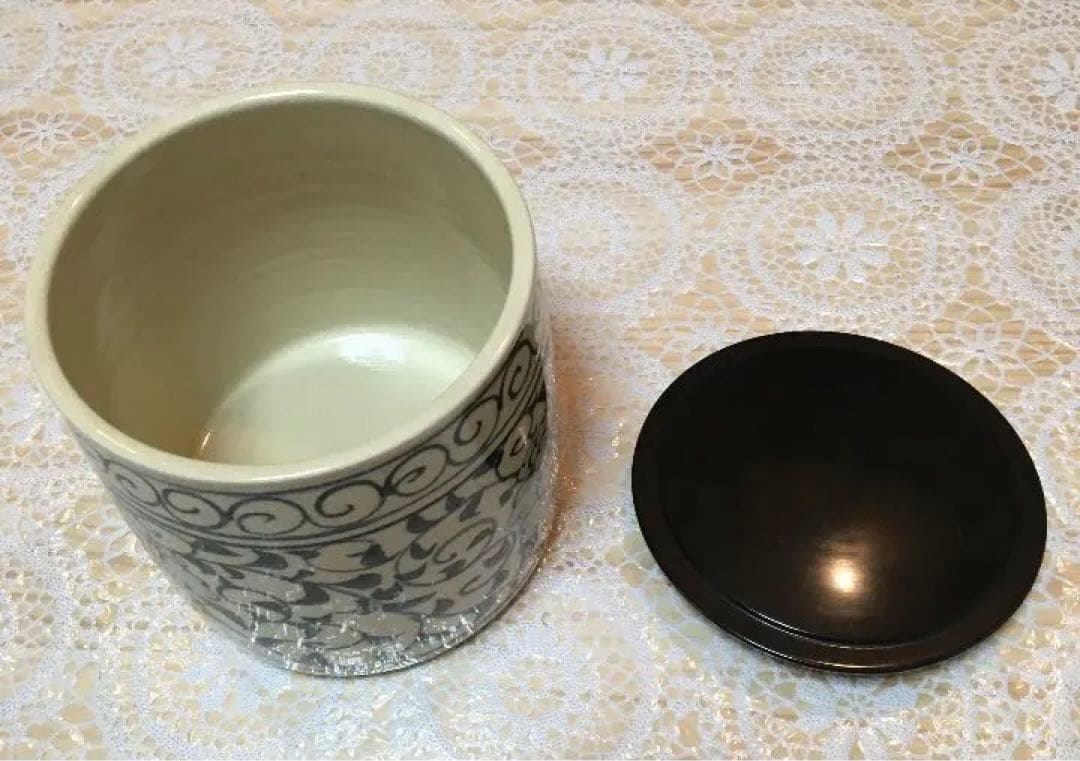 茶道具 水指 安南風 水指 直径約147ミリ 高さ約1 45ミリ N688