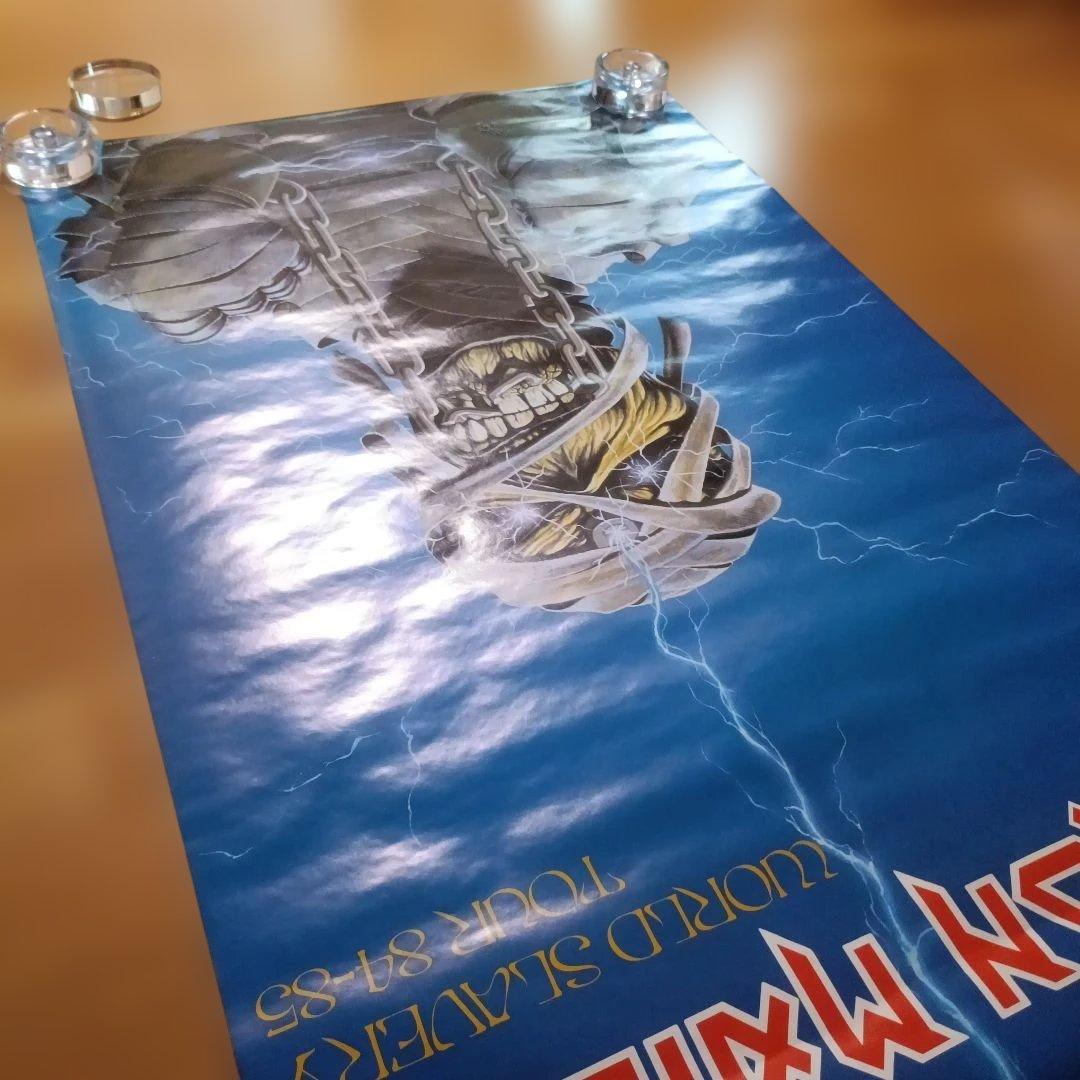 IRON MAIDEN ポスター 1985 WORLD SLAVERY TOUR