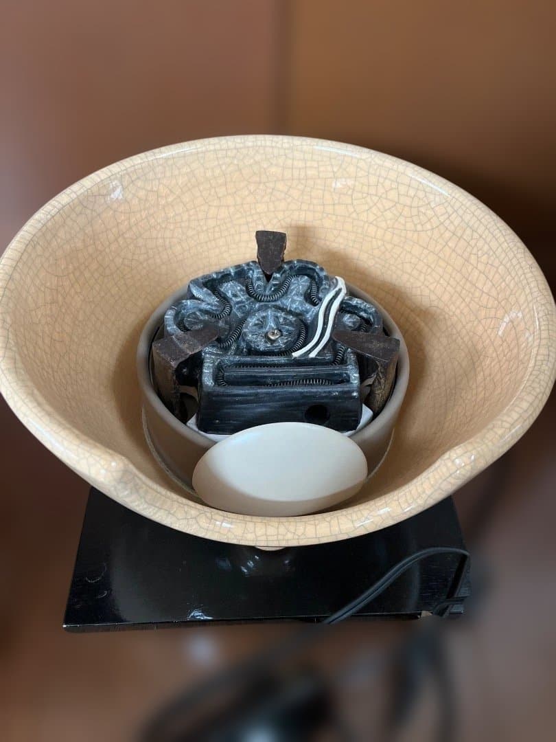 茶道　風炉釜　電熱線　陶器製