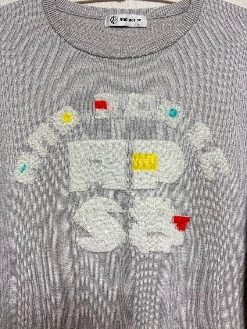 and per se アンパスィ　クレアニット　クルーネックセーター　日本製