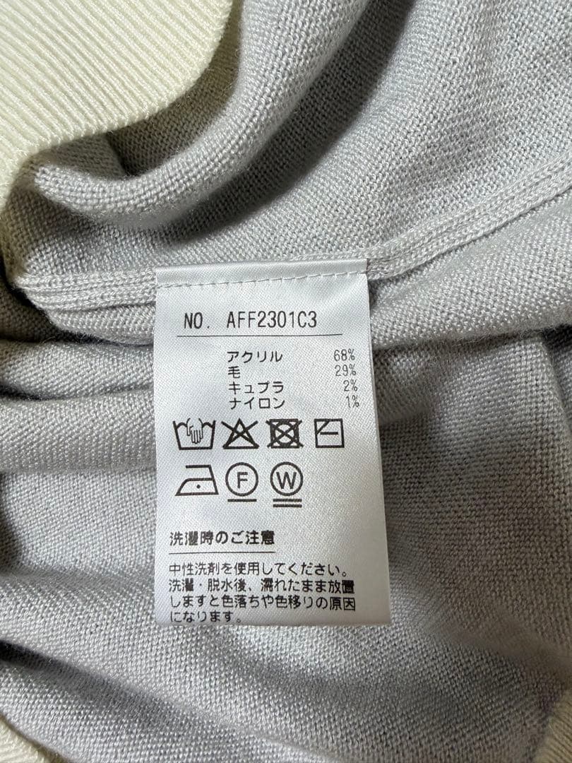 and per se アンパスィ　クレアニット　クルーネックセーター　日本製