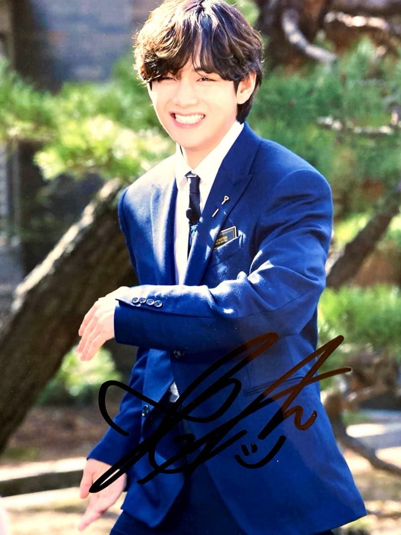 セール中…V直筆サイン入り超大型写真…BTS…防弾少年団
