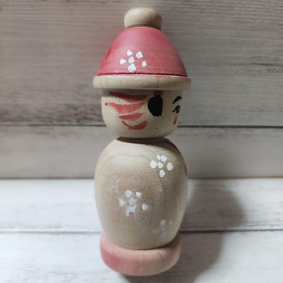 期間限定値下げ　こけし　帽子こけし　阿保金光　高さ約11cm