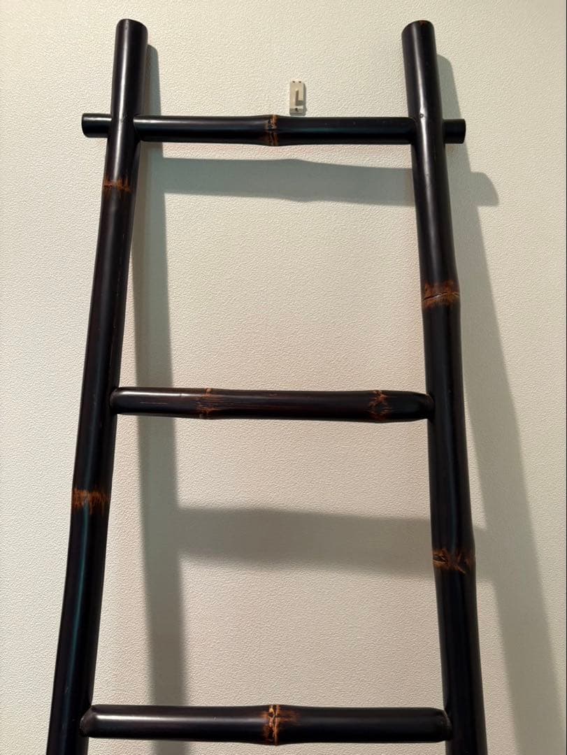 レトロ&アンティーク! 鑑賞.ディスプレイ用・和風.飾り竹梯子! 当時物!