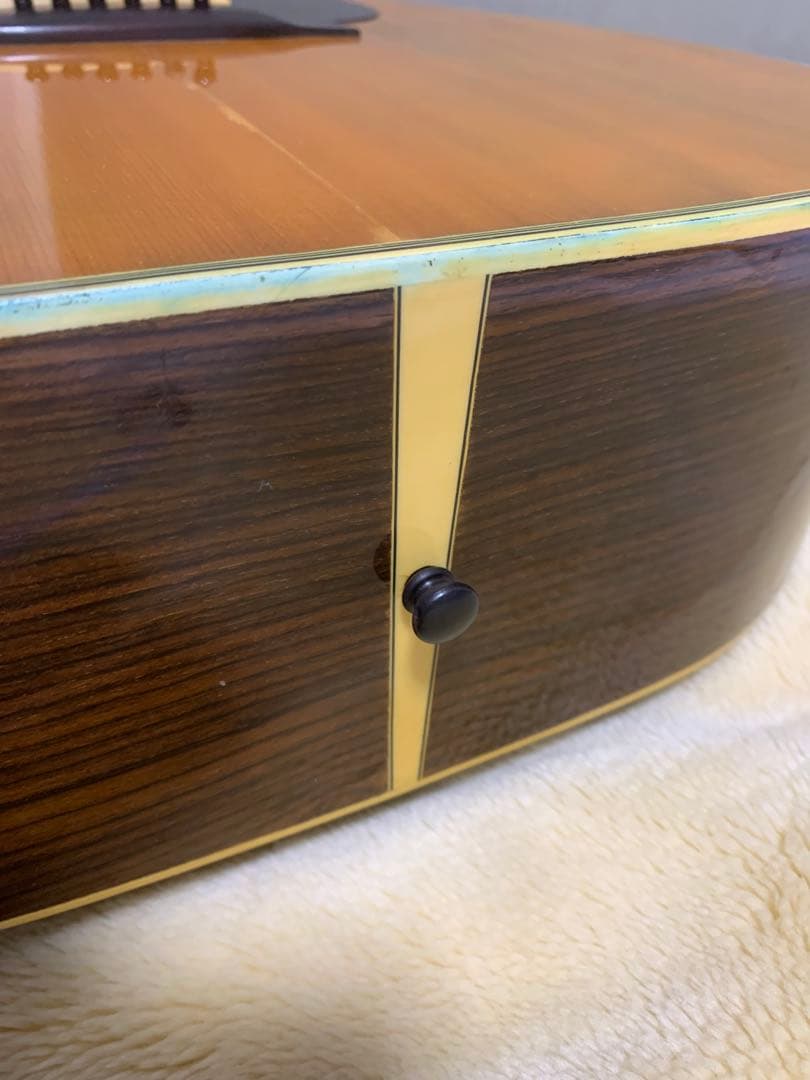 アコースティックギター Yamaki No.135 トップ単板 割れ修復あり