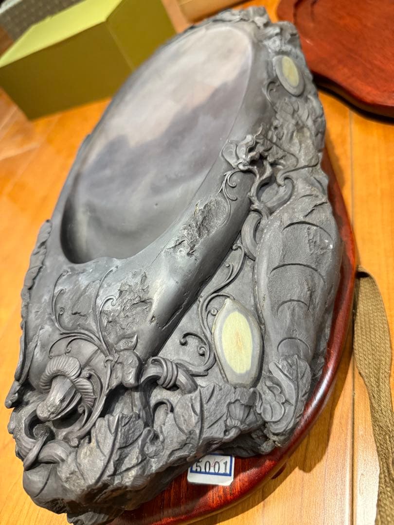 「硯眼 端渓硯 両面」