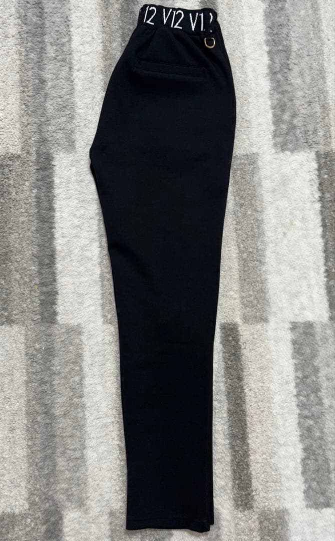 V12 ヴィ・トゥエルヴ ゴルフパンツ1(M) レディースゴルフウェア　黒