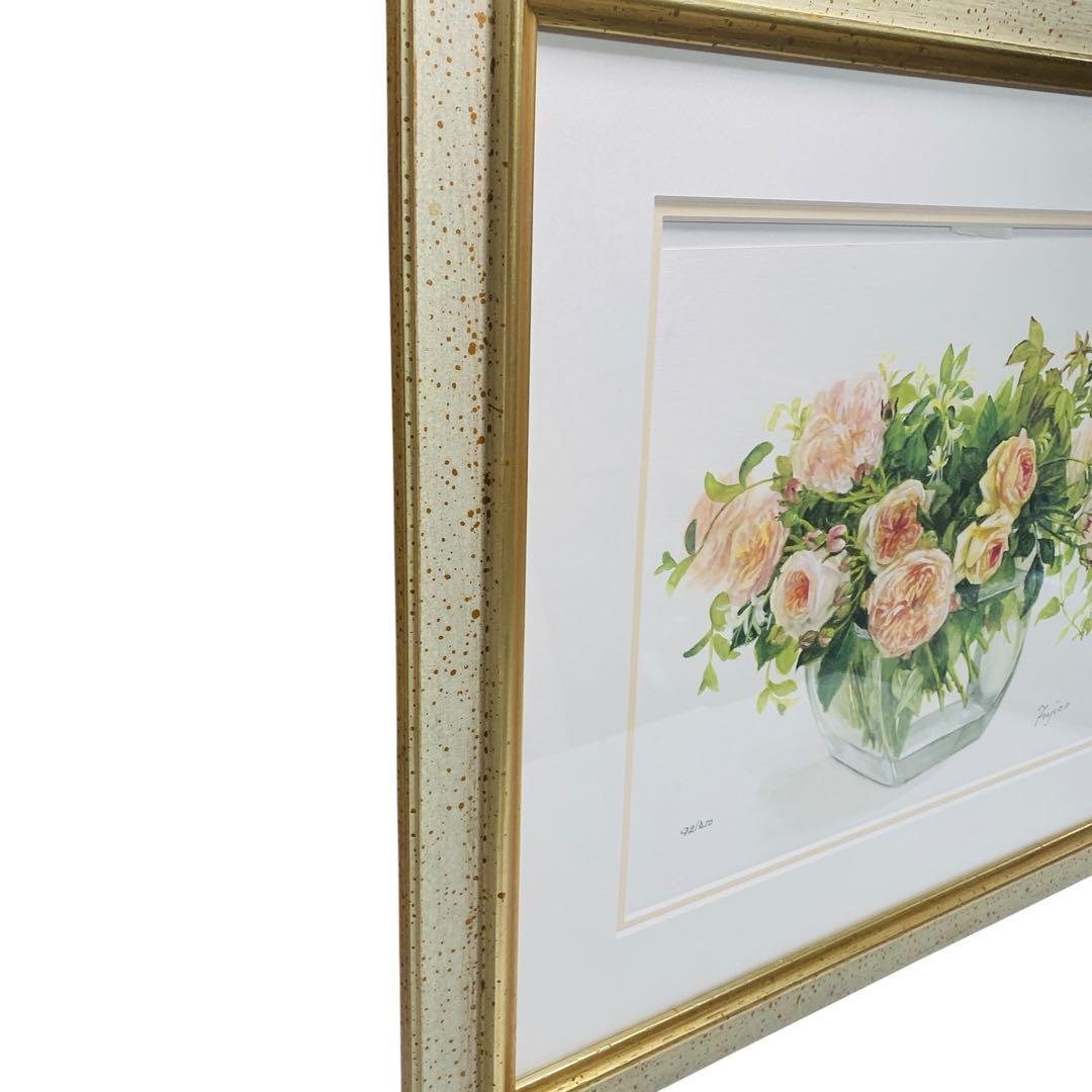 橋本 不二子 限定版画 額装 大判サイズ 直筆サイン・エディション有り