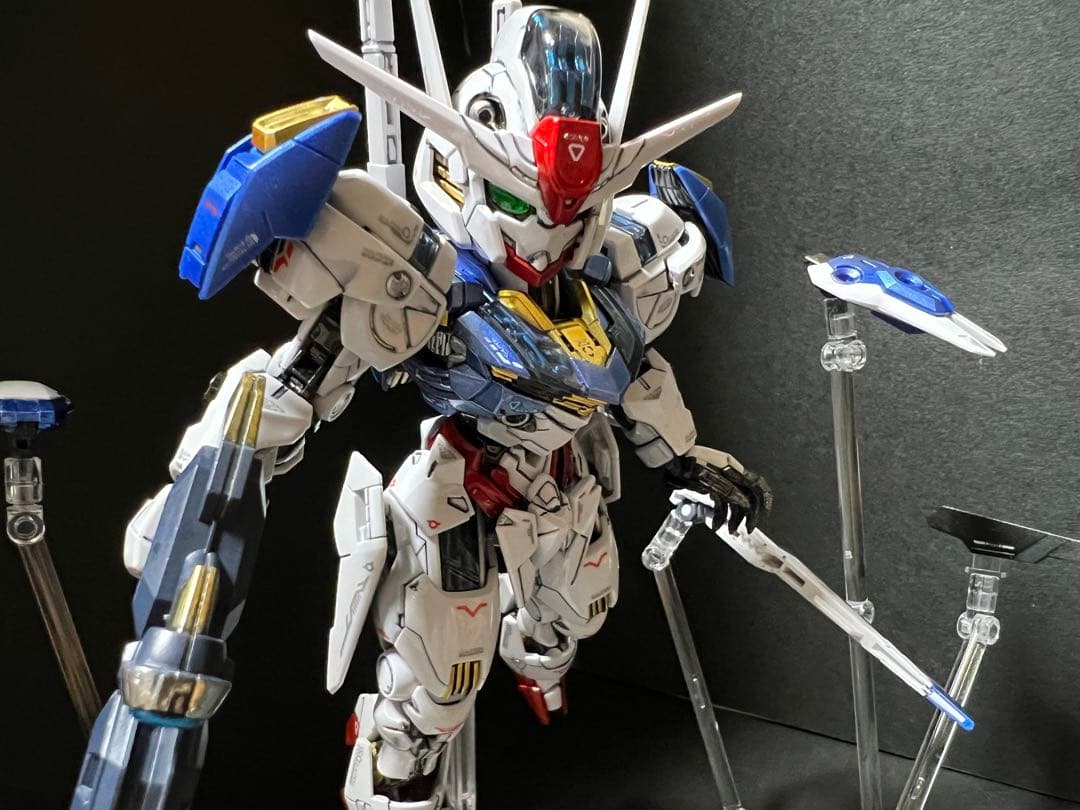 MGSD ガンダムエアリアル 塗装完成品+ウェポンディスプレイベースウエポン