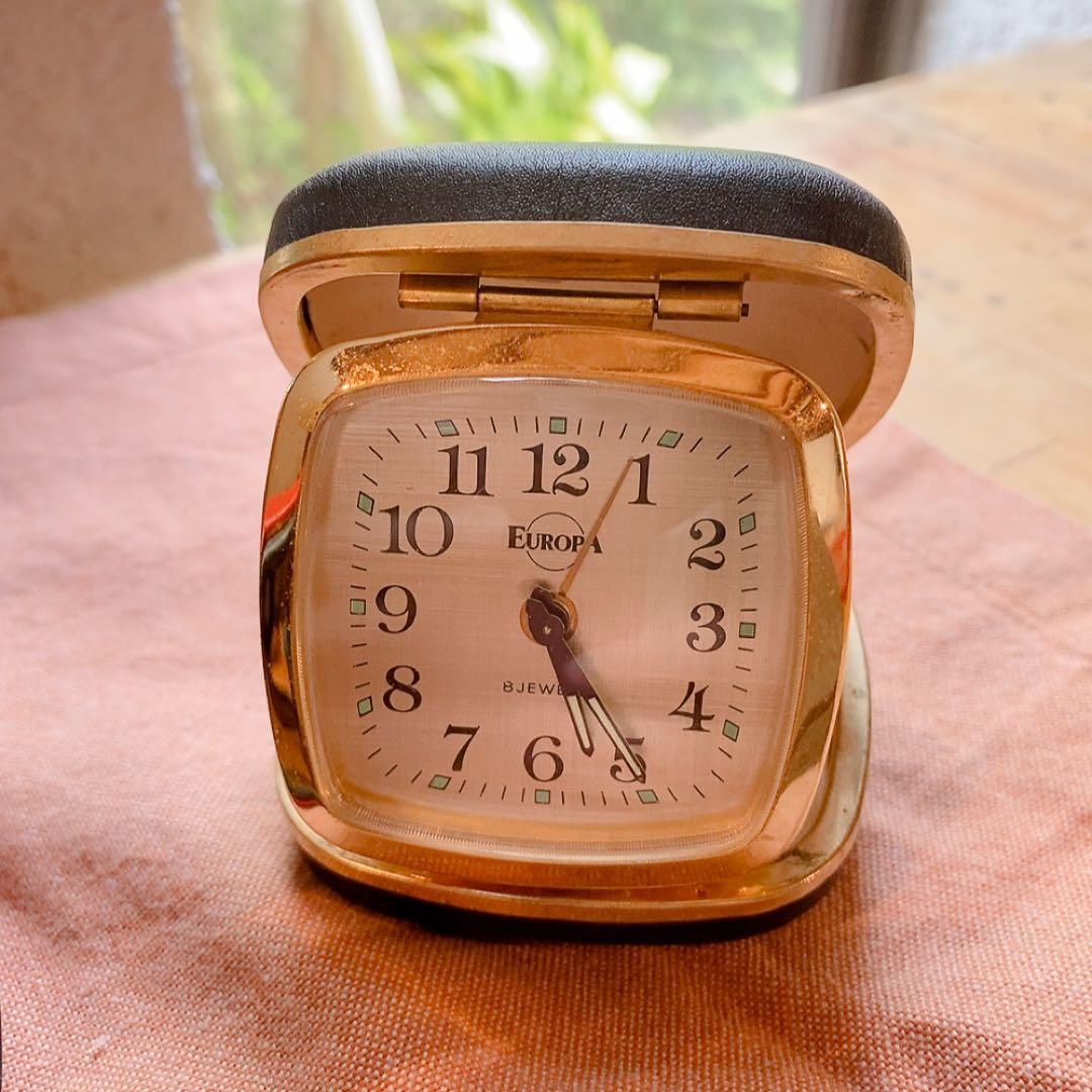 ドイツ　ヴィンテージ時計　トラベル時計　目覚まし時計セット