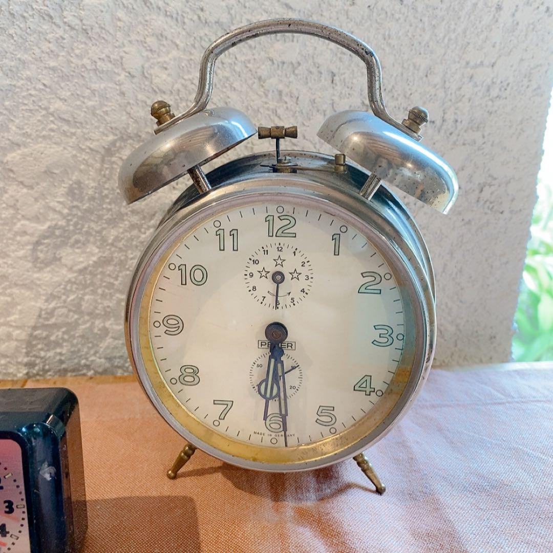 ドイツ　ヴィンテージ時計　トラベル時計　目覚まし時計セット