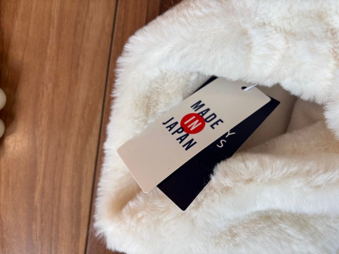 新品未使用！パーリーゲイツフリース レッグウォーマーアイボリー