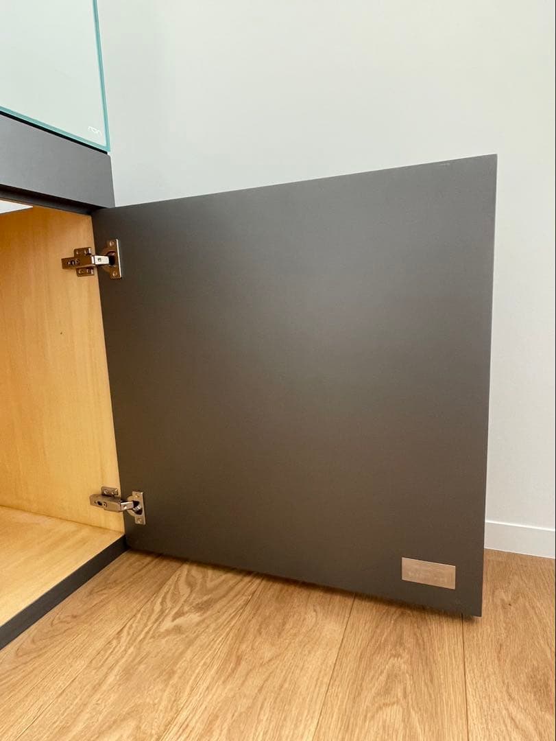 ADA ウッドキャビネット ガンメタルシルバー