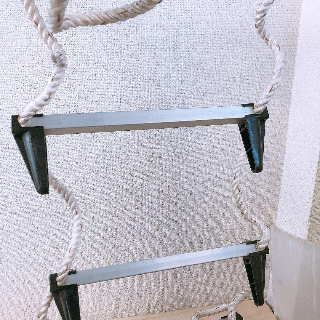つりさげはしご 3.3m 蛍光避難はしごAP型 サンコー 6.6kg 中古品