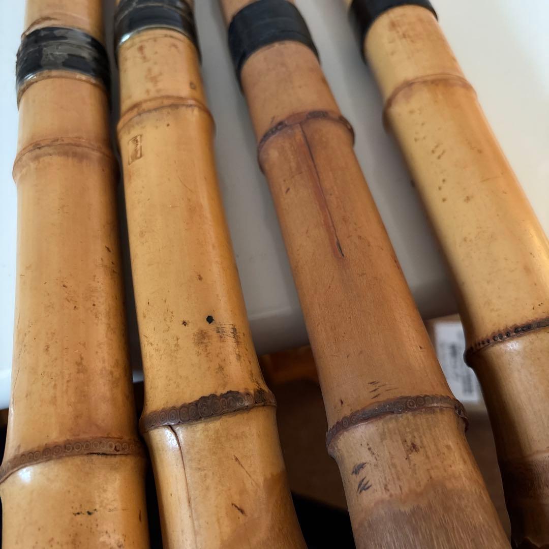 尺八本体 竹製 4本セット